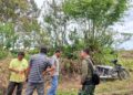 Demi Memudahkan Petani, TNI dan Warga Hutarakyat Bersihkan Lokasi Jembatan Beton Garuda