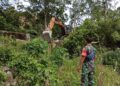 Kodim 0206/Dairi Bangun Jembatan Garuda untuk Buka Akses Petani di Lau Pakpak