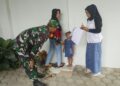 Dukung Pencegahan Stunting Sejak Dini, Babinsa Koramil Garum Mendampingi Kegiatan Posyandu