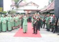Wujud Penghormatan dan Penghargaan, Prajurit Petarung Gelar Tradisi Korps Pedang Pora Penyambutan dan Pelepasan Dandim 0201/Medan