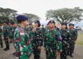Dankodaeral IX Cek Kesiapan Prajurit Jelang Open Turnamen Selam dan Fun Run HUT ke-81 TNI