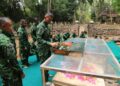 Komandan Brigif 13/Galuh Rahayu Pimpin Rangkaian Ziarah Dalam Rangka HUT KE-77 Brigif 13/Galuh Rahayu