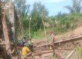 Progres 8 Persen, Pembangunan Jembatan Garuda Terus Dikebut di Kecupak 2
