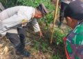 Dapat Laporan Tapak Diduga Harimau, Babinsa dan Kapolsek Sukarame Bergerak ke TKP