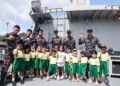 Kodaeral IX Kenalkan Kehidupan Prajurit TNI AL di Kapal Perang kepada Anak Usia Dini