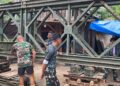 Jembatan Modular di Desa Sihare’o III Nias Capai 64,5 Persen