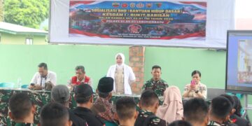 Sambut HUT Ke-81 TNI, Polkes 01.09.03 Kodim 0209/LB Edukasi Warga Lewat Sosialisasi Bantuan Hidup Dasar