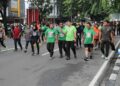 Bersama 8 Jenderal dan Ribuan Warga,Dandim 0201/Medan Turut Meriahkan Fun Run HUT TNI ke – 81