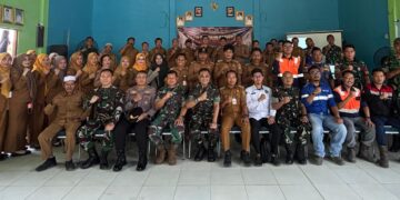 Antusias ! Mabes TNI Gelar Sosialisasi Gulbencal Karhutla di Kecamatan Sungai Loban