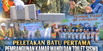 Dankolatmar Hadiri Peletakan Batu Pertama Pembangunan Kamar Mandi dan Toilet Siswa TK Hang Tuah 2 Surabaya