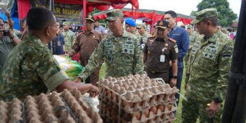 Korem 022/PT Gelar Bazar Murah Sambut HUT Ke-81 TNI Tahun 2026