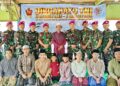 Jelang HUT Ke-81 TNI, Puslatpurmar 8 Teluk Ratai Gelar Anjangsana