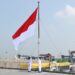 BENDERA MERAH PUTIH BERKIBAR DI KRI SRIWIJAYA-100, RESMI PERKUAT ARMADA TNI AL
