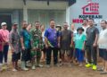 KORAMIL 0201-14/PB BERSAMA WARGA DESA NAMO RIAM GOTONG ROYONG DI HALAMAN KDKMP, WUJUD DUKUNGAN TERHADAP PROGRAM PEMERINTAH