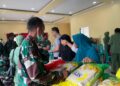 Sambut HUT ke-81 TNI, Kodim 1204/Sanggau Gelar Bazar Sembako Murah