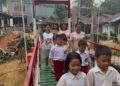 Buka Akses Warga, Jembatan Gantung Perintis Garuda Resmi Hadir di Dusun Pengao Desa Tembawang Bale