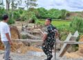 Dandim 0206/Dairi Cek Progres Jembatan Garuda di Bintang Mersada dan Hutarakyat