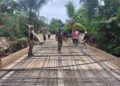 Koramil 06/MB Bangun Jembatan Beton Garuda, Buka Akses Vital Warga Desa Marbau Selatan