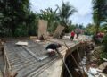 Koramil 06/MB Bangun Jembatan Beton Garuda, Buka Akses Vital Warga Desa Marbau Selatan