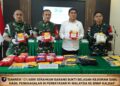 Sukses Gagalkan Penyelundupan Narkoba di Perbatasan, TNI AD Serahkan 16,4 Kg Sabu ke BNNP Kalbar