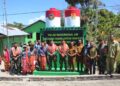 Satgas Pamtas Yonarhanud 2 Kostrad Hadirkan Sumber Air Bersih bagi Warga Desa Lemon