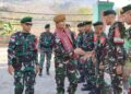 Akhiri Penugasan dengan Tuntas, Yonarmed 12 Kostrad Laksanakan Alih Kodal Satgas Pamtas
