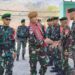 Akhiri Penugasan dengan Tuntas, Yonarmed 12 Kostrad Laksanakan Alih Kodal Satgas Pamtas
