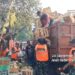 Koramil 04/Ciledug Bersama Warga Bersihkan Sampah Pasar Lembang