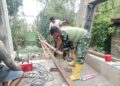 Kodim 0212/TS Rehab Jembatan Gantung Batunadua Jae, Progres Capai 13,5 Persen