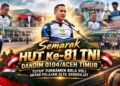 Semarak HUT Ke-81 TNI, Dandim 0104/Aceh Timur Tutup Turnamen Bola Voli Antar Pelajar SLTA Sederajat
