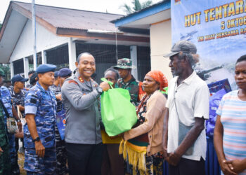 Semarak HUT ke-81 TNI, Bakti Sosial di Nawaripi Disambut Antusias Warga