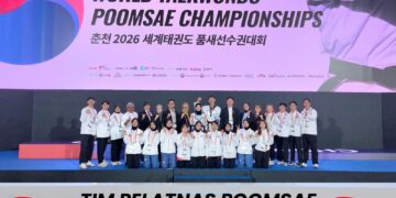 Tim Pelatnas Taekwondo Indonesia Meraih 1 Medali Perak Kejuaraan Tertinggi Untuk Kategori Poomsae
