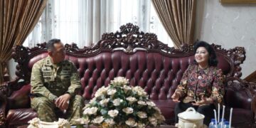 Jelang HUT Ke-81 TNI,  Pasahli Panglima TNI Anjangsana kepada Mantan Panglima TNI