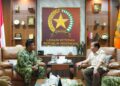 Jelang HUT Ke-81 TNI, Kas Kohanudnas Anjangsana kepada Jenderal (HOR) H.B.L. Mantiri
