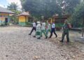 Babinsa Koramil Babahrot Latih Pelajar SLTP PBB, Tekankan Disiplin dan Kekompakan