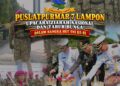 Puslatpurmar 7 Lampon Ikuti Ziarah Nasional HUT ke-81 TNI
