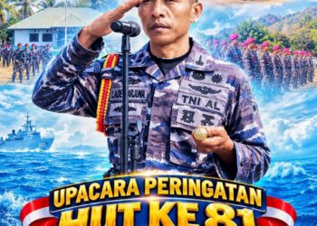 Puslatpumar 7 Lampon Gelar Upacara Peringatan HUT Ke-81 TNI Angkatan Laut
