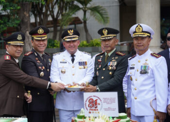 Dandim 0502/JU Pimpin Upacara HUT Ke-81 TNI di Jakarta Utara