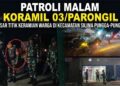 Patroli Malam Koramil 03/Parongil Sasar Titik Keramaian Warga di Kecamatan Silima Pungga-Pungga