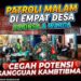 Patroli Malam di Empat Desa, Babinsa dan Warga Cegah Potensi Gangguan Kamtibmas