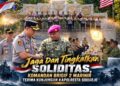Jaga Dan Tingkatkan Soliditas, Komandan Brigif 2 Marinir terima kunjungan Kapolresta Sidoarjo
