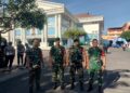 Danramil 0201-02/MT Bersama Babinsa Monitoring Sekaligus Pengamanan Kegiatan Kapolri di Kampus UMSU
