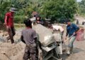 Kodim 0207/SML Jembatan Beton di Bayu Muslimin Simalungun Mulai Dikerjakan, Progres Capai 17,95 Persen