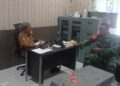 Babinsa Koramil 0201-09/MB Jalin Komunikasi Sosial Bersama Lurah Belawan Bahari
