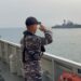 KRI BUNG KARNO-369 KAWAL KEDATANGAN KAPAL PERANG RUSIA DI PERAIRAN TELUK JAKARTA