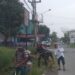 BABINSA KORAMIL 0201-03/MD SERDA BUDI WAHYONO MELAKSANAKAN GOTONG ROYONG BERSAMA MASYARAKAT DIWILAYAH BINAAN