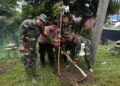 Sambut HUT TNI ke-81, Koramil 0201-06/MS Tingkatkan Kemanunggalan TNI Rakyat Melalui Gotong Royong