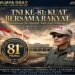 81 TAHUN TNI: KEKUATAN SEJATI TETAP ADA DI HATI RAKYAT
