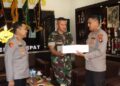 HUT ke-81 TNI,Kapolres Langkat dan Kapolres Binjai Berikan Surprise kepada Dandim 0203/Lkt,Danyonif 100/PS dan Danyon Arhanud 11/WBY