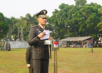 Dandim 0510/Tigaraksa Pimpin Upacara HUT TNI ke-81, Tekankan Prajurit Berjiwa PRIMA